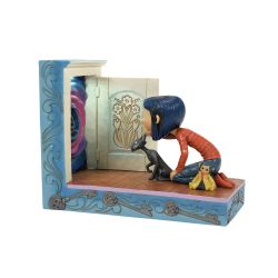 Enesco Coraline by Jim Shore 跪下隐藏门灯小雕像,5.12 英寸,多色