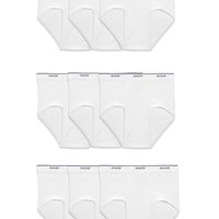 Fruit of the Loom 男士棉质内裤裤衩短裤 吸湿排汗舒适透气柔软弹力 9 Pack - White X-Large