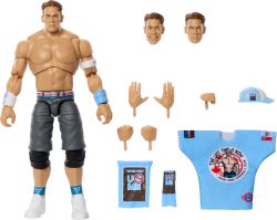 Mattel WWE 终极版可动公仔和配件套装,John Cena 6 英寸(约 15.2 厘米)收藏品,可交换头部和手部,30 个关节点