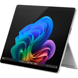 Microsoft 微软 Surface Pro,Copilot+ PC,12 英寸 LCD 触摸屏 Snapdragon X Plus,16 GB 内存,256 GB 内存,最新型号,铂金