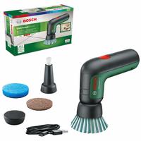 Bosch 博世 家用和花园电动清洁刷 UniversalBrush(3.6 V 集成电池、1 根 Micro-USB 电缆和 4 个清洁附件,纸箱包装)