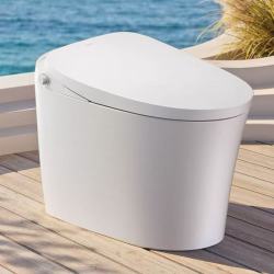 恒洁 DCQ256P 智能马桶 脚感翻盖翻圈冲水+泡沫盾