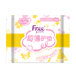 Free 京东自营超薄触感 0.6mm无感薄棉柔护垫卫生巾152mm*28片京东超市