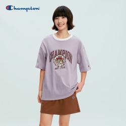 Champion 冠军 男士短袖T恤 卡通印花情侣款