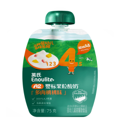 英氏 婴标果粒酸奶（多肉桃桃味）