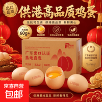 京喜 广东供港品质 精选60克 大码鸡蛋 喂养五谷喂养 可生食无抗认证 60枚*60克