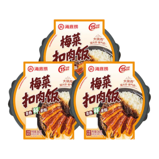 海底捞 自热米饭 鲜米饭梅菜扣肉饭1080g 3盒装