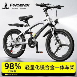 PHOENIX 儿童自行车山地车镁合金3-4-6-8-12-15岁骑行单车青少年男女孩