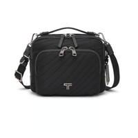 TUMI VOYAGEUR女士轻质简约斜挎包 黑色绗缝