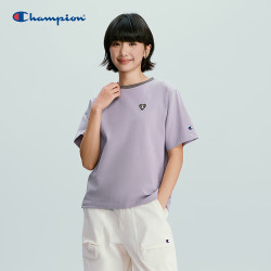 Champion 冠军 女士短袖T恤 爱心logo 2026春季新款