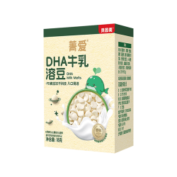贝因美 菁爱DHA牛乳溶豆 强化钙锌 宝宝儿童零食溶豆 18克