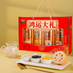 智力 鸿运大礼礼盒 1012g 燕麦片藕粉玉米粉豆浆