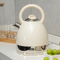 一特 复古烧水壶304不锈钢食品级家用1.7L电热水壶 自动断电