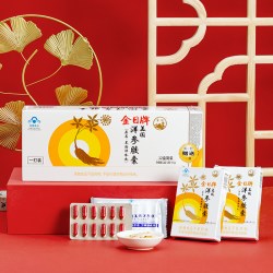 金日 美国洋参胶囊 0.5g/粒*12粒/盒*12盒 白色