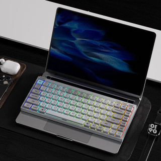 Keychron J9 Ultra 三模无线 红轴 烟雨灰 机械键盘