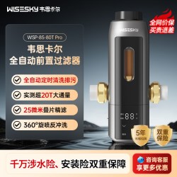 韦思卡尔 全自动反重力前置过滤器家用反冲洗12T通量净水器80TPro