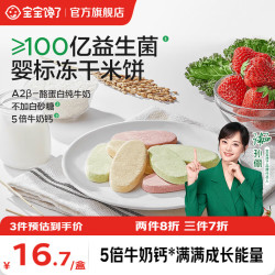 宝宝馋了 婴幼儿米饼6个月以上宝宝零食磨牙饼干不添加白砂糖 6月+婴幼儿冻干米饼（原味）18.2g