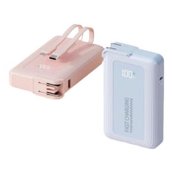 IMF 50000mAh自带AC插头超级快充移动电源 樱花粉 20000mAh
