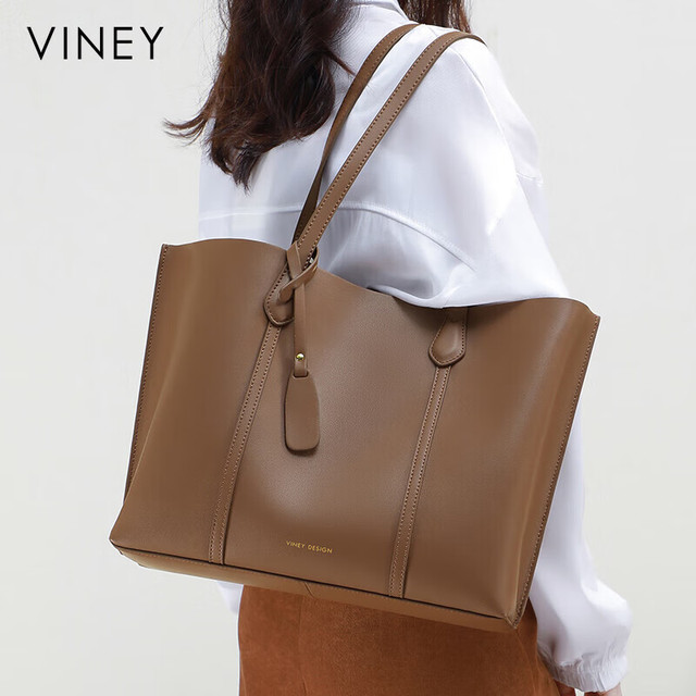 VINEY 女士单肩包 烟灰色 100017030956