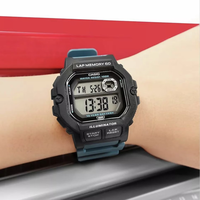 CASIO 小方块防水数显电子表 WS-1400H-3A 运动健身 学生日常