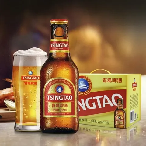 值友专享、PLUS会员、今日必买:青岛啤酒 拉环小棕金啤酒 258mL*12瓶