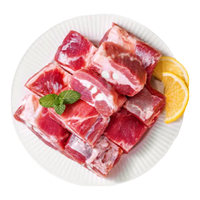 龙大 肉食精品黑猪肋排块4斤 袋装精修肋排 红烧排骨煲汤食材 冷冻猪肉生鲜 黑猪肋排块400g*5袋