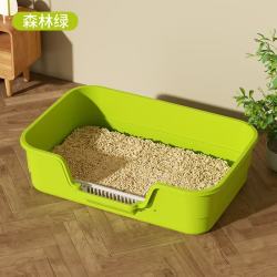超大号半封闭猫砂盆防外溅