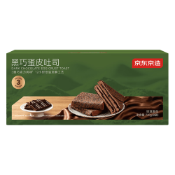 京东京造 黑巧蛋皮吐司 720g/8枚 面包