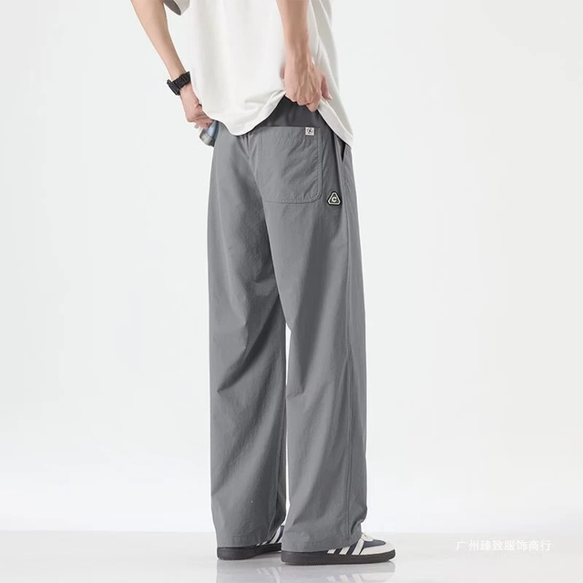 柯诗曼 K337 冰丝速干 灰色 XL 男士休闲裤