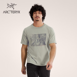 ARC'TERYX KRAGG COTTON LITHOGRAPHICA 男子短袖T恤