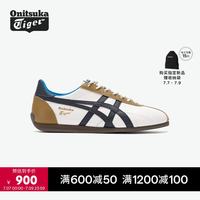 Onitsuka Tiger RUNSPARK新款男女复古舒适百搭运动休闲鞋 白色/棕色 39.5