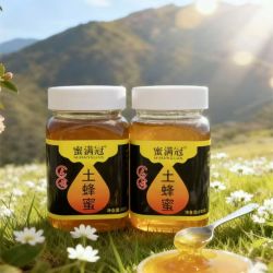 蜜满冠 深山木桶野生土蜂蜜 500g
