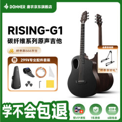 Donner RISING G1 碳纤维木吉他 民谣吉他 初学者乐器（复古擦色）