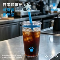 DIFKING 透明吸管咖啡杯