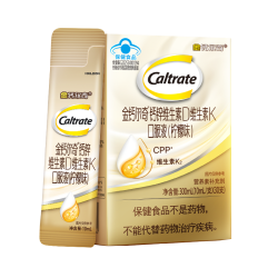 钙尔奇 多肽液体钙成人维生素D3K2柠檬酸钙口服液 10ml/条
