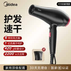 美的 电吹风机家用理发店专用大风力风筒负离子护发音静大功率速干