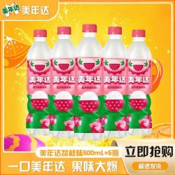 百事 荔枝味碳酸饮料 500ml*5瓶