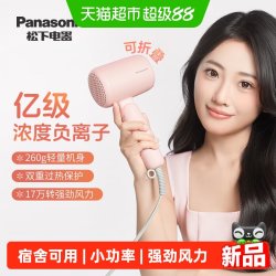 Panasonic 吹风机负离子电吹风电吹风宿舍学生用小轻筒lite-NE4G送礼物