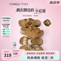 他她 猫和老鼠联名 女鞋拖鞋厚底勃肯鞋 K4M01BT6