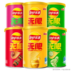乐事 无限薯片 Stax 混合装40g*6罐 百事食品