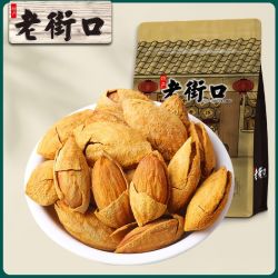 老街口 薄壳奶香巴旦木500g手剥大杏仁坚果炒货干果扁桃仁