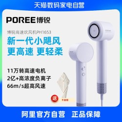 博锐 高速负离子吹风机大功率速干柔顺护发官方旗舰正品电吹风223