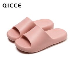 QICCE 轻臣 QL9055-01 EVA软底耐磨防滑一字拖鞋 女款 粉色 36-37