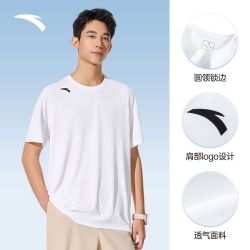 安踏 速干透气 男士运动短袖T恤