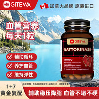 GITEWA 原装进口纳豆激酶胶囊 银杏叶辅酶Q10 30粒