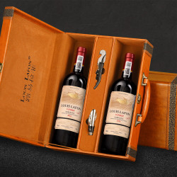 Louis Lafon 波尔多 AOPVIN818 干红葡萄酒 750ml*2支 法国原瓶进口红酒礼盒