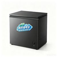 美的 家用小型冰柜 冷柜 MF-200KPM 钛钢灰 200L 智能变频
