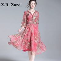 Z.R.Zoro 女士真丝连衣裙 2026
