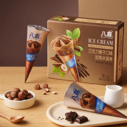 八喜 雪糕  冰激凌 甜筒组合装 巧克力口味68g*5支 脆皮甜筒