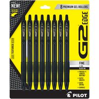 PILOT 百乐 G2中性笔按动式0.7mm考试刷题办公用黑色8支